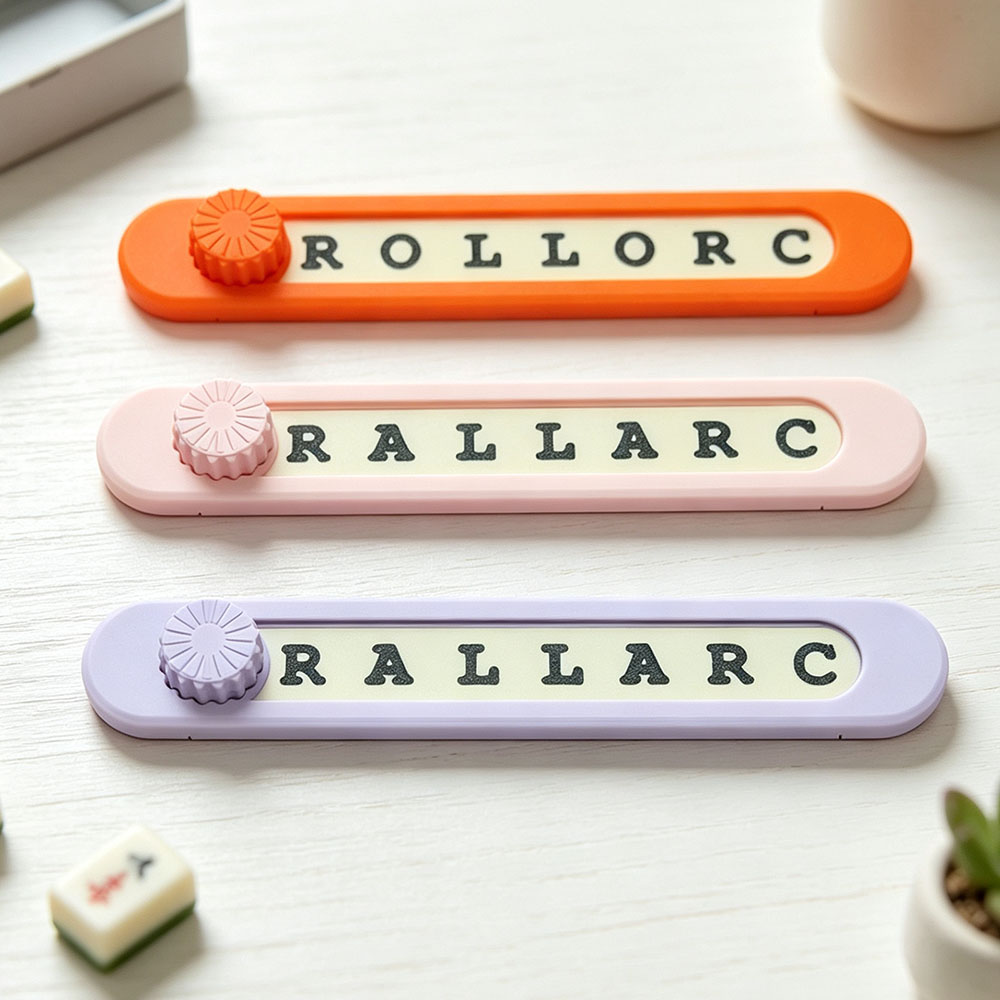 Mahjong Charleston Tracker with Magnetic Snapping Slip Resistant rubber feet with attached marker