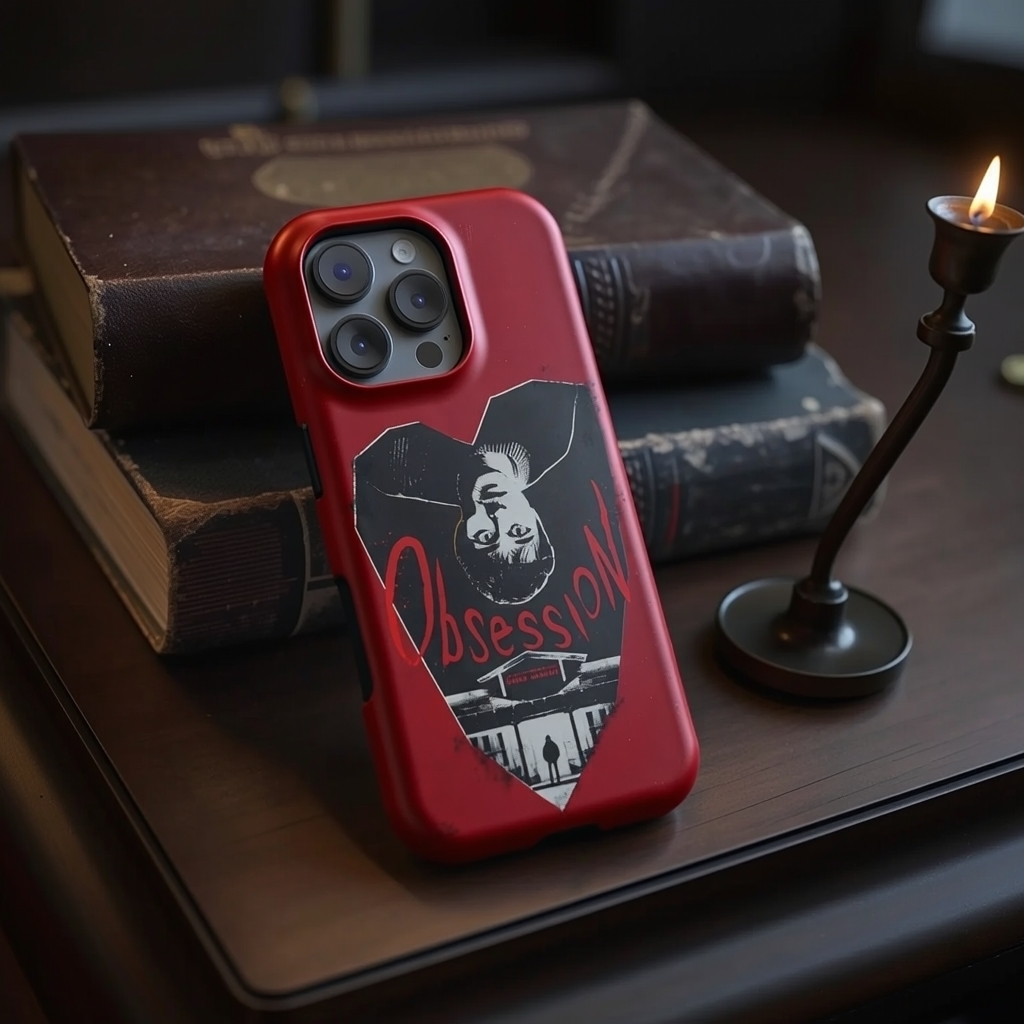 Red Heart Shape Staring Phone Case Gift for Movie Fans