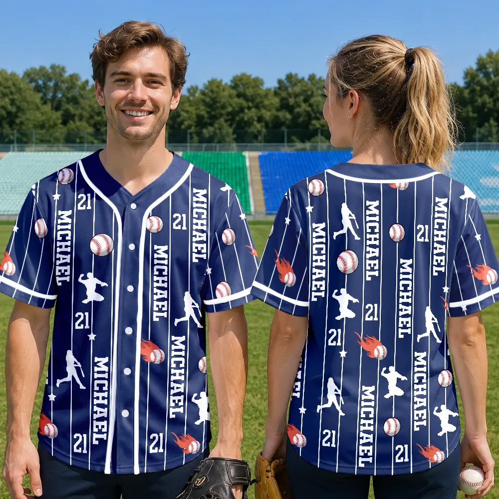 Personalized Baseball Jersey Shirt Sports Lovers Number And Name 