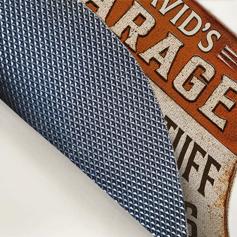 Personalized Dad's Garage Knower of Stuff Fixer of Things Doormat Custom Home Decor Decorative Mat Birthday Gift for Dad Grandpa