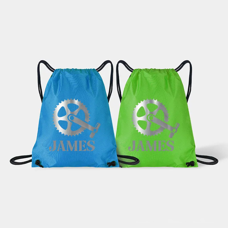 Personalized Gear Riding Drawstring Bag Team Sports Backpack Bags for Cycling Lovers