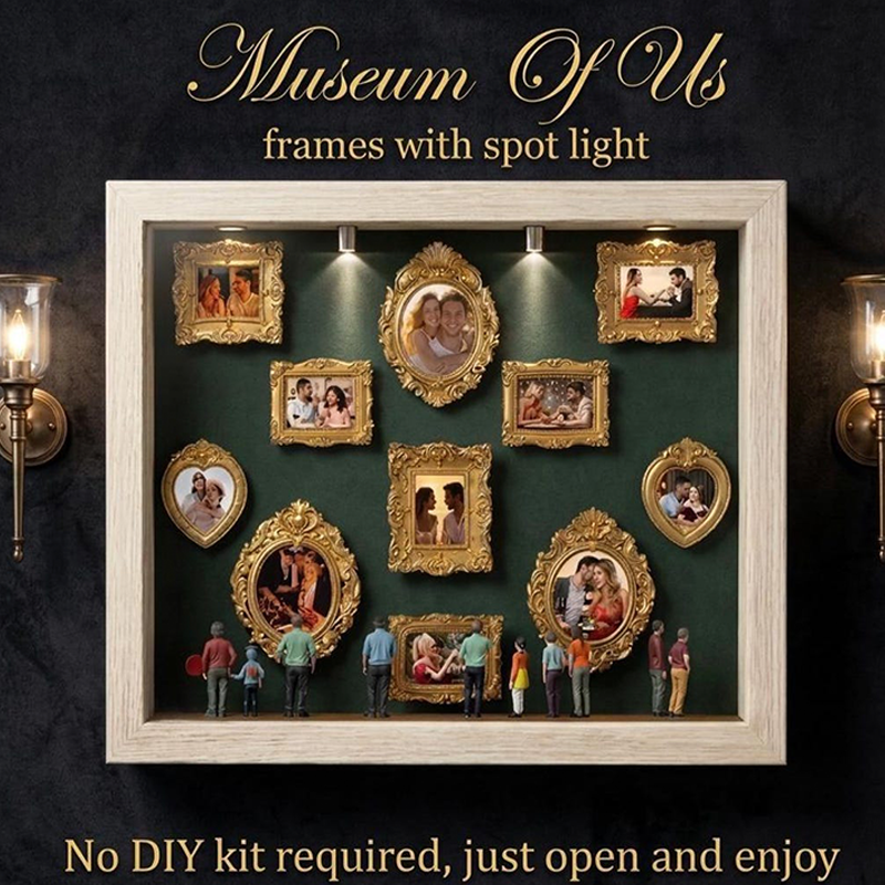 Personalized Museum of Us Frame, Personalized Photo Shadow Box, Couple Memory Display, Wedding Gift Idea, Anniversary Gift for Couple
