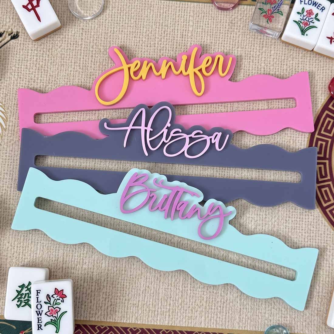Mahjong Line Reader Personalized Gift for Mahjong Group Girls Night Gift Mahjong Accessories