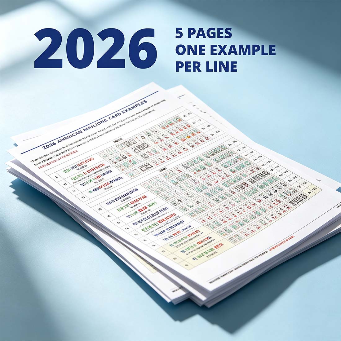 Mahjong 2026 Cheat Sheet 2026 Mahjong Hands Beginner Mahjong Help NMJL 2025 Card Reference American Mahjong Mahjong Gift