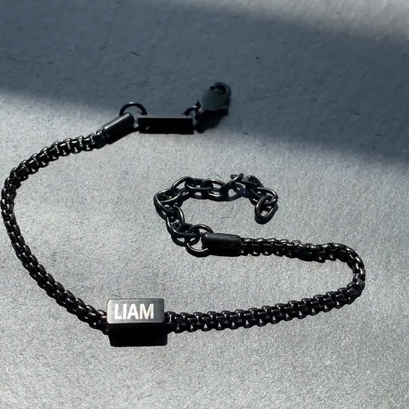 Personalized Daddy Bracelet Custom Dad Bracelet With Kids Name Family Name Bracelet Father jewelry Birthday Gift For Dad Dad Gift From Kids Christmas