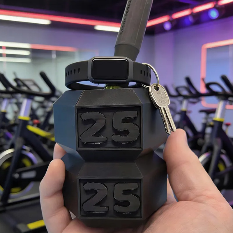 Personalized Multicolor 3D Printed Dumbbell Pencil Holder Stationery Storage Desktop Decor Fitness Desk Organizer Birthday Gift for Gym Lover