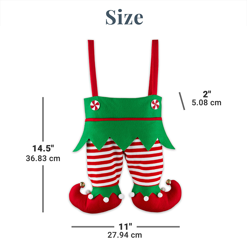 Personalized Christmas Stocking with Name Embroidered Elf Pants Stocking Holiday Stocking Monogram Family Stockings Gifts Christmas Decor 
