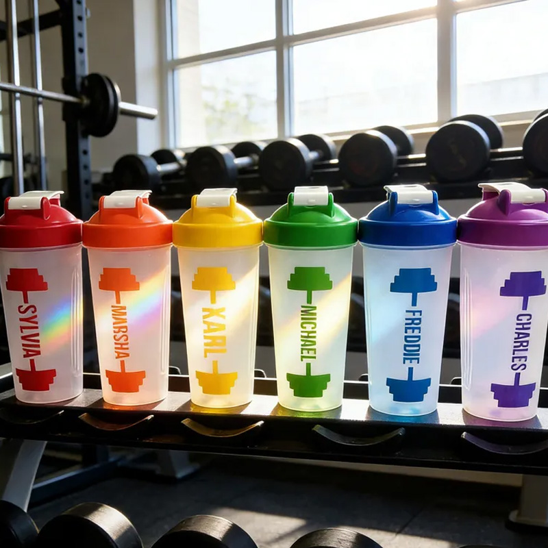 Personalised Protein Shaker New Year Resolution Gym Lover Gift Drinks Bottle Fitness Freak Healthy Shakes Father Dad Gift for Gym Lovers