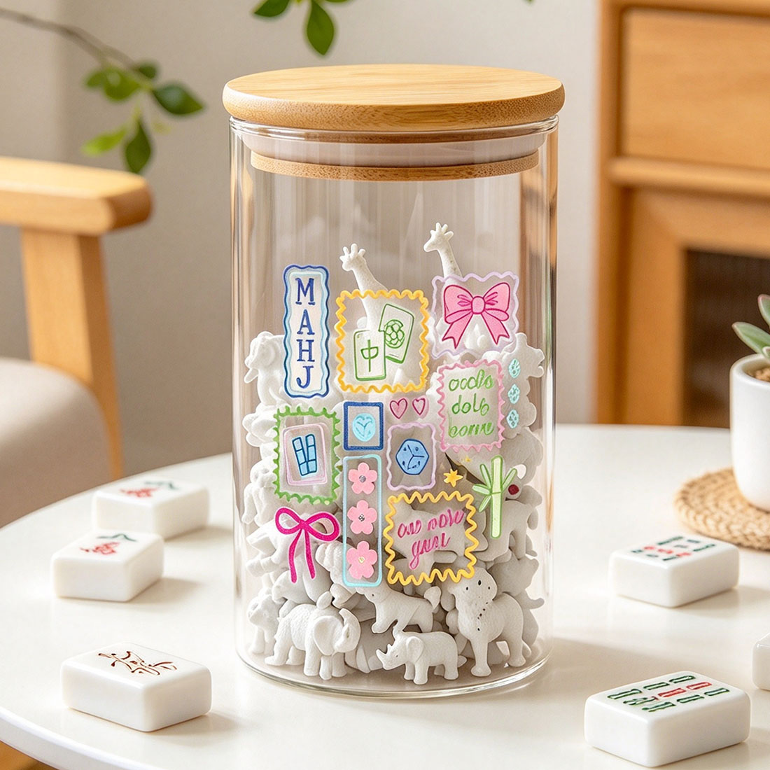 Mahjong Trinket Holder Mah Jongg Trinket Container Decor