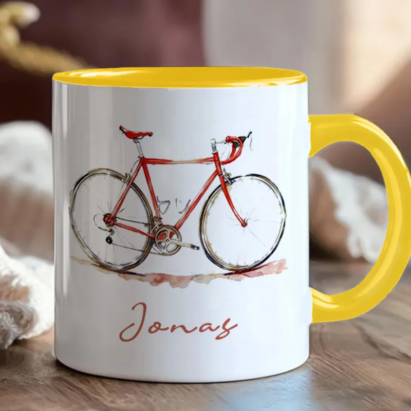 Personalized Bicycle Mug Personalized Bicycle Mug Kids Mug Race Bike Mug Bicycle Mug Bicycle Coffee Cup Bicycle Tea Cup for Cyclistsfor Biker Cycling Riding Lovers