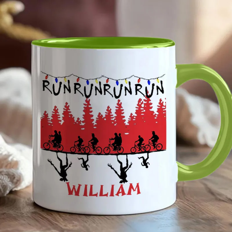 Personalized Christmas Things Cyclist Coffee Mug Funny Bicycle Gift Lover Mug Cyclist Gift Mountain Biker Gift Cycling Gift Bike Gift Bicyclist Mug Colour Options Available