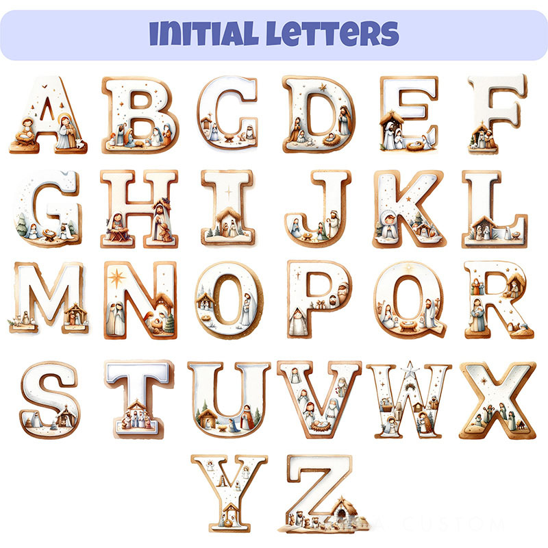 Personalized Nativity Scene Acrylic Christmas Ornament with Custom Name Religious Gift Christmas Tree Decor Christian Gift