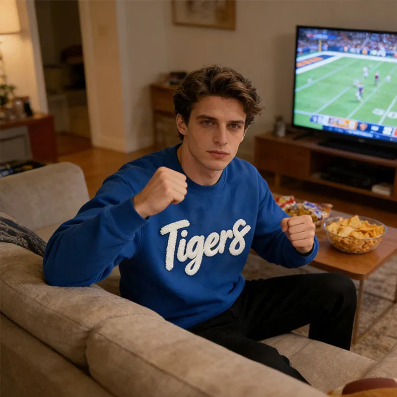 Personalize Your Cozy Sweatshirt with Custom Team Name and Embroidery