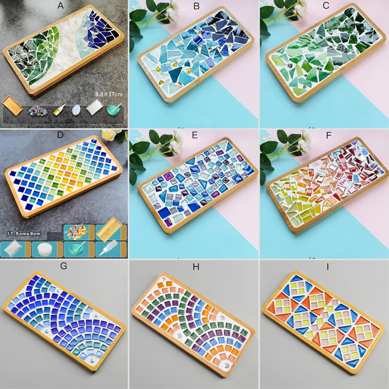 Personalized Mosaic kit diy coaster kit for kids mosaic tile kit make your own tray trivet arts and crafts home hobby craft kit for adults craft kit