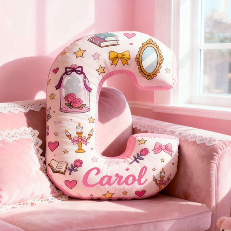 Personalized Dream Princess with Graphic 3D Print Name Pillow Christmas Gift for Kids 