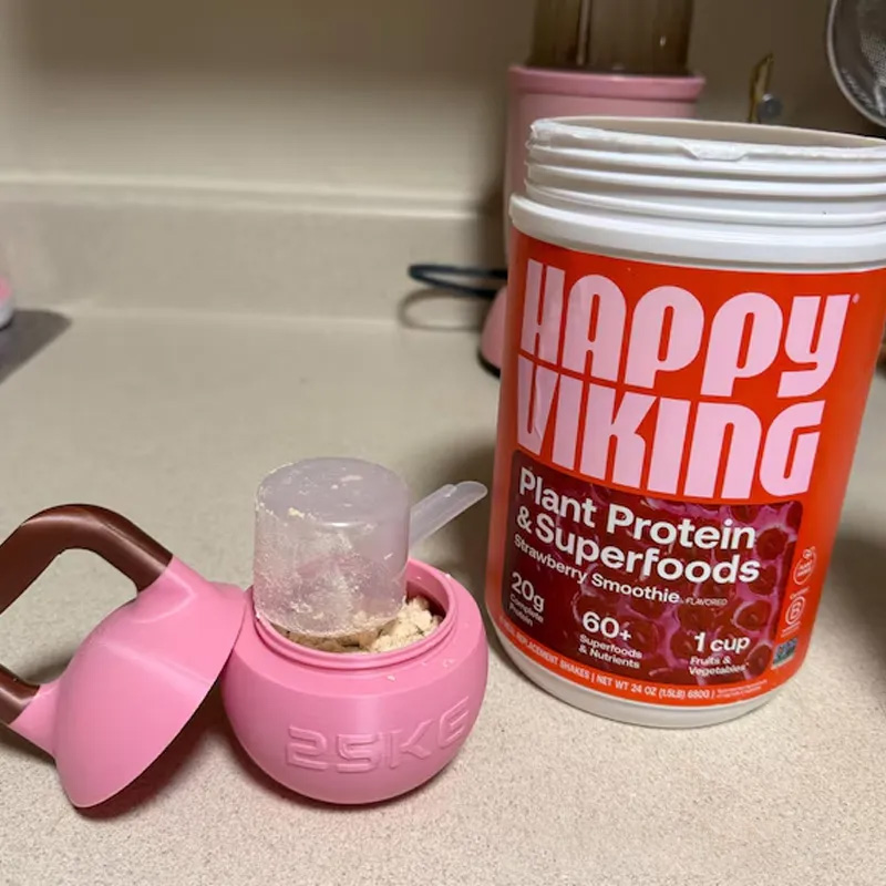 Personalized 3D Printed Kettlebell Protein Supplement Holder Gym Accessories Custom Colors Available Athlete Gift for Coach Trainer Gym Lover