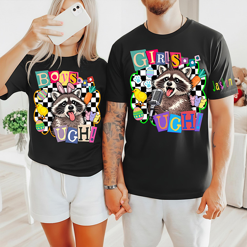 Personalized Comfort Colors Matching Couples Shirts For Easter Sunday Family Holiday Passover Shirts Celebration Party Tees His Hers Husband Wife Gift