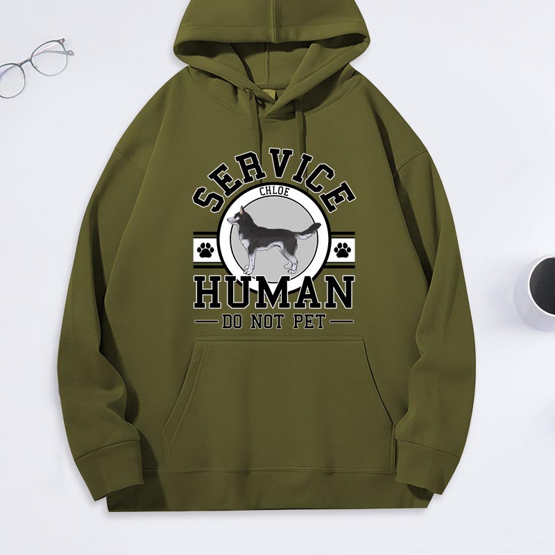 Personalized Dog Lover Service Human Classic Hoodies
