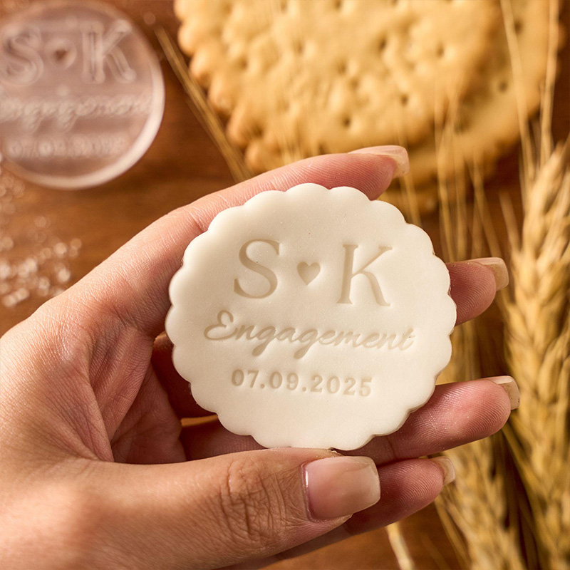 Personalized Wedding Cookie Cutter Custom Initials Wedding Cookie Embosser Personalized Stamp Wedding Cookie Stamp Custom Personalized Fondant Embosser Wedding Cookie Stamp