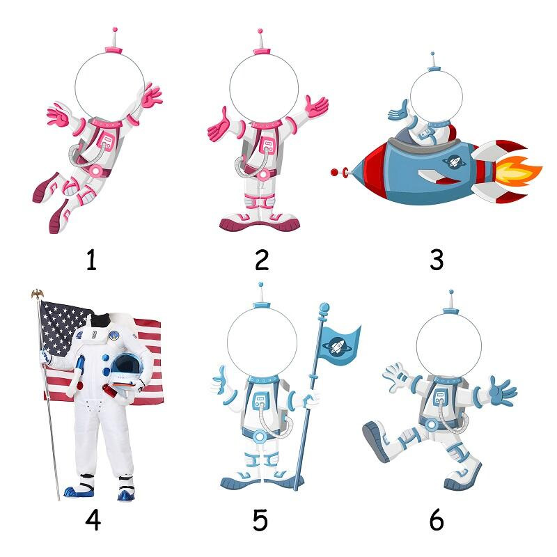 Personalized Acrylic Stand Custom Photo Spaceman Design Attractive Gift for Kids Geek Lover