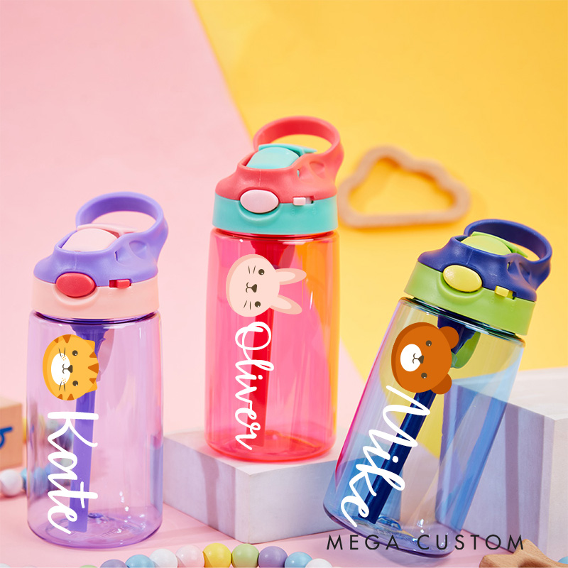 Personalized Baby 16oz Water Bottle Baby Cup Party Favors for Baby School Water Bottle with Name