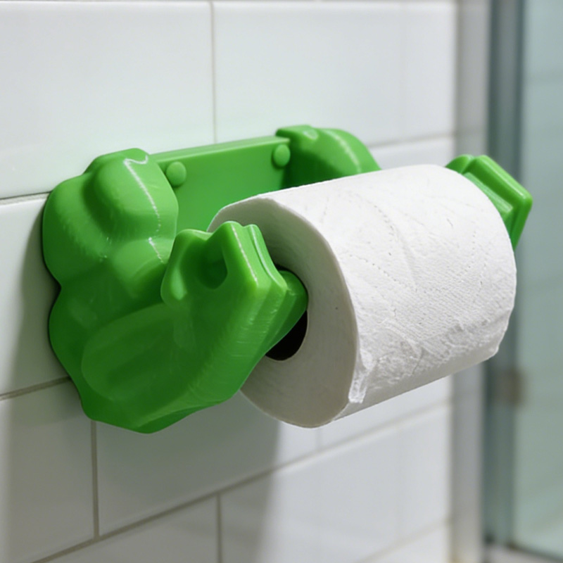 Personalized 3D Printed Hulk Hands Toilet Paper Holder Weightlifter Design Funny Bathroom Decor Funny Bathroom Decor Gym Themed Fitness Inspired