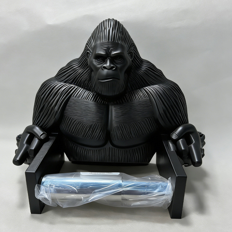 Personalized 3D Printed Muscle Chimpanzees Toilet Paper Holder New Style Toilet Paper Holder Weightlifter Design Funny Bathroom Decor Funny Bathroom Decor Gym Themed Fitness Inspired