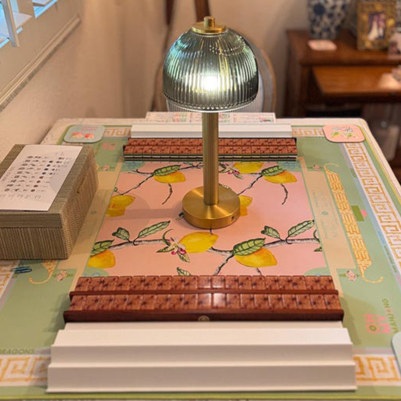 Siamese Mah Jongg Racks Double Handed Set with black Pushers Includes 2 racks and 2 pushers for American-Style Mahjong