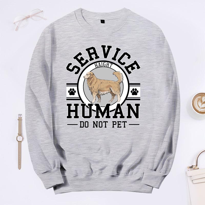 Personalized Dog Lover Service Human Classic Sweatshirts