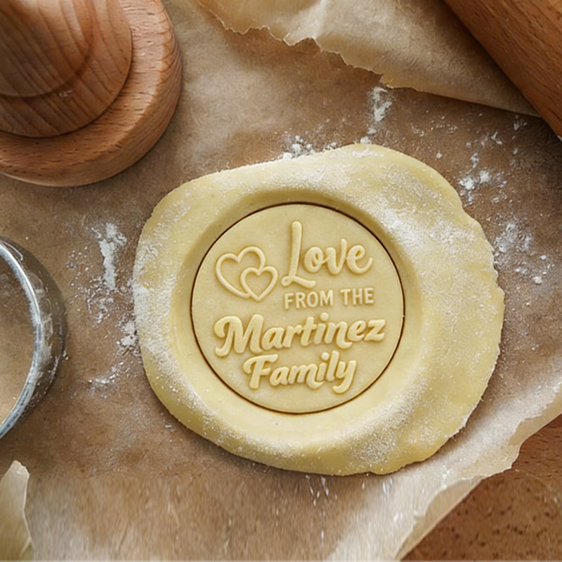 Personalized Chess Cookie Stamp 4-inch Wooden Biscuit Mold Baking Lover Gifts