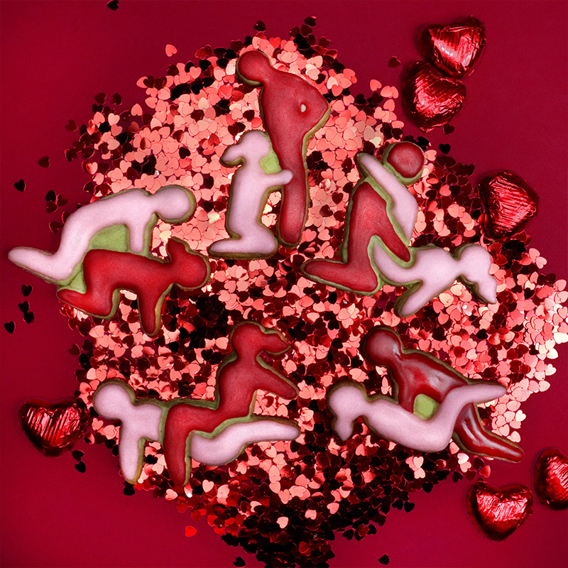 Personalized Funny Sex Position Cookie Cutters Valentine's Day Gift for Couple