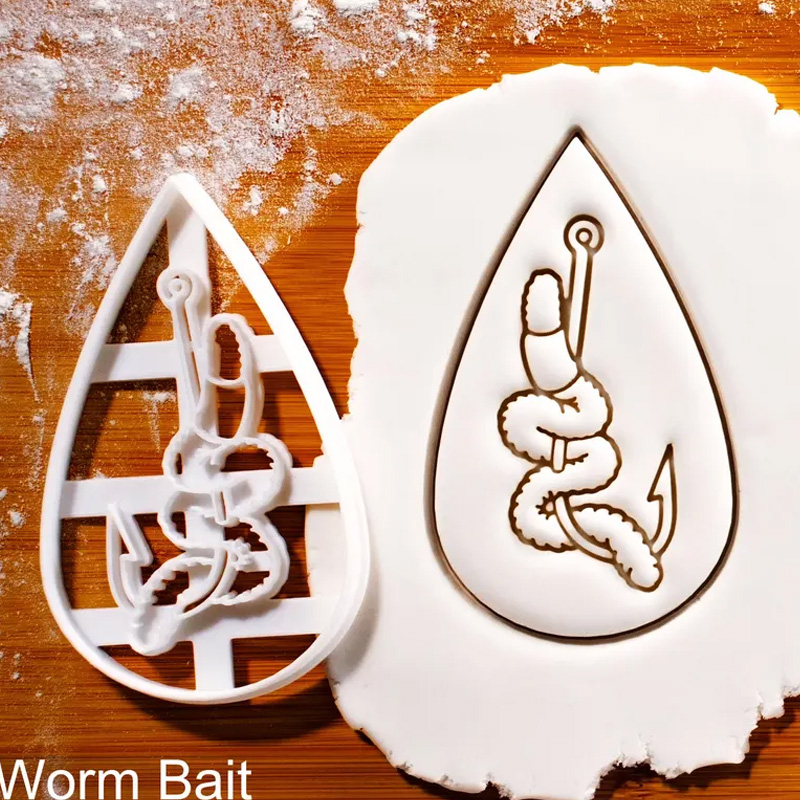 Personalized Fish Clay Cutter Seafood Party Baking 3D Printed Baking Tool Craft Stamp for Fishing Lover