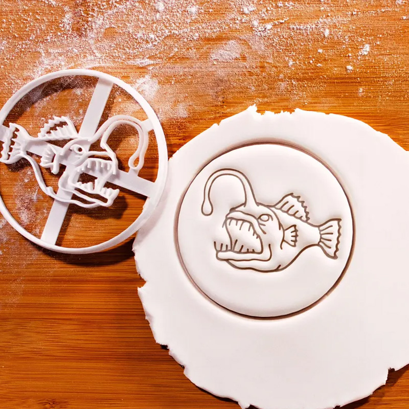 Personalized Fish Clay Cutter Tropical Freshwater Fish Bake Cookies 3D Printed Baking Tool Craft Stamp for Fishing Lover