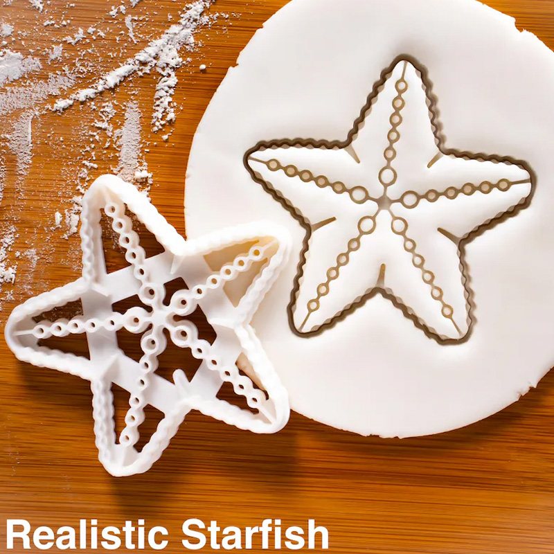 Personalized Sand Dollar Cookie Cutter Nautical Beach Theme Baking 3D Printed Baking Tool Beach Parties Craft Stamp for Fishing Lover
