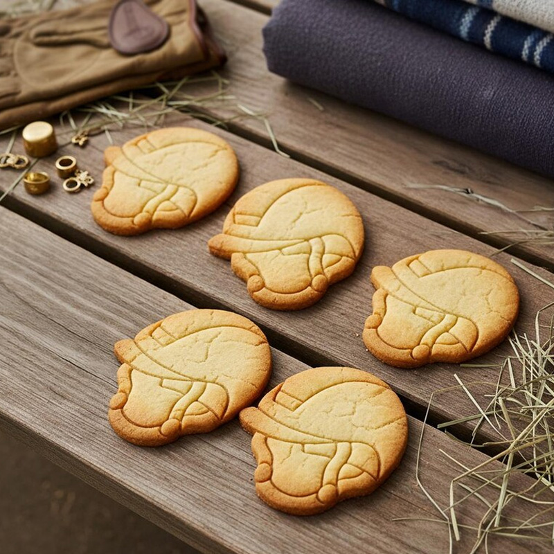 Personalized Horse Racing Shape for Equestrian Sports Party Baking Jockey Cookie Cutter 3D Printed Baking Supplies Fondant Tool Craft Stamp for Riding Lovers