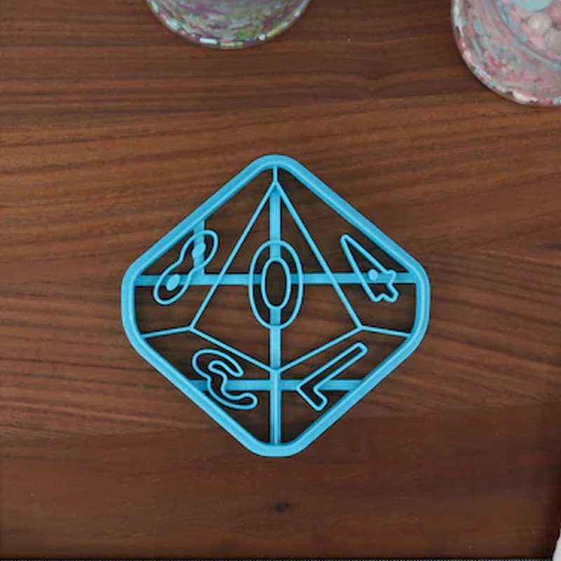 Personalized Dice Cookie Cutter Game Night Baking 3D Printed Baking Tool Craft Stamp for Geek Lover