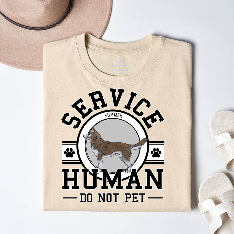 Personalized Dog Lover Service Human T-Shirt