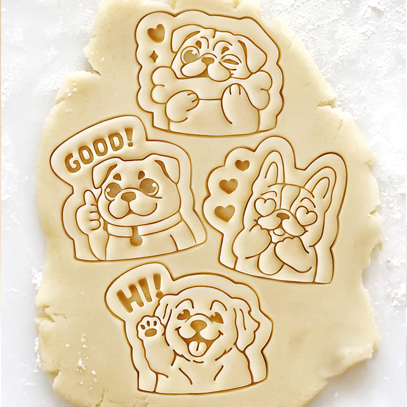 Personalized Bulldog Pit bull Cookie Cutter Funny Dog Stamp Gift for Baking Lovers