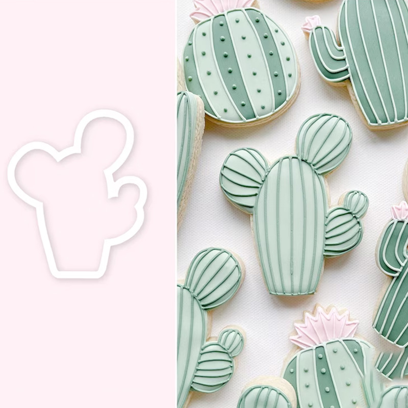 Personalized Cactus Cowboy Western Cookie Cutter Gift For Horse Lover Barn Owner Cutter 3D Printed Baking Supplies Fondant Tool Craft Stamp for Equestrian Lover