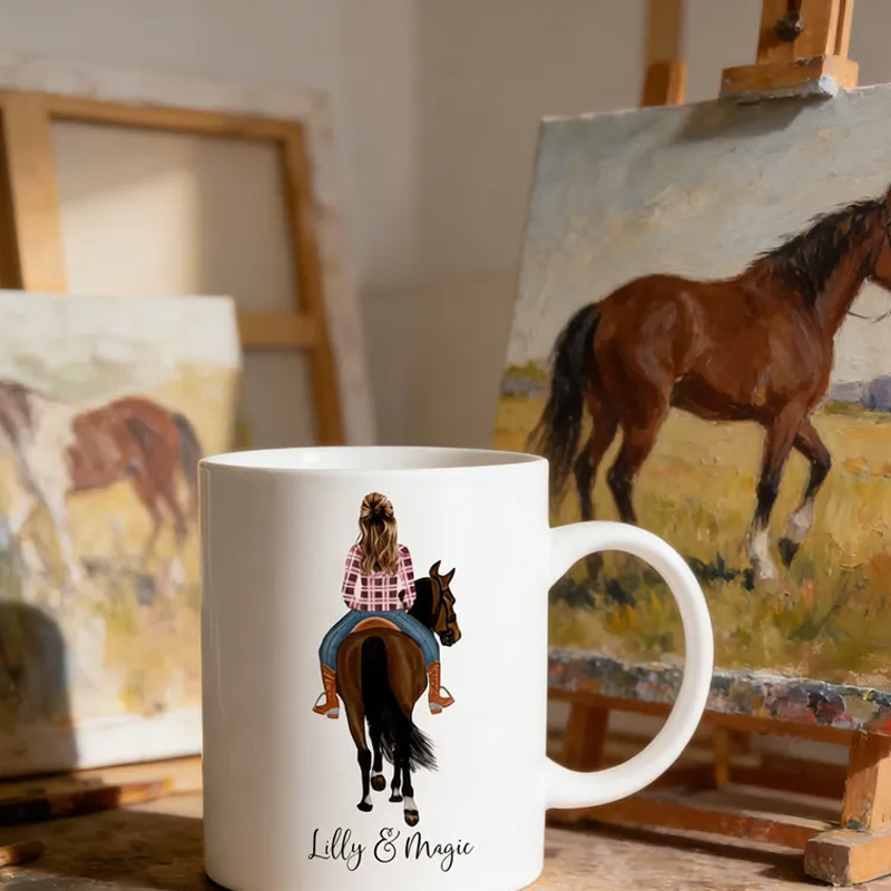 Personalized Horse Owner Mug Horse Riding Gift for Riding Lovers