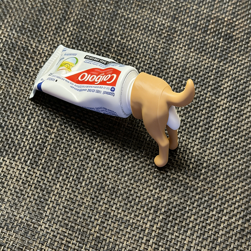 Personalized 3D Printed Dog Butt Toothpaste Pooper Top Quirky Gag Gift Funny Dog Butt Toothpaste Pooper Gift for Him 