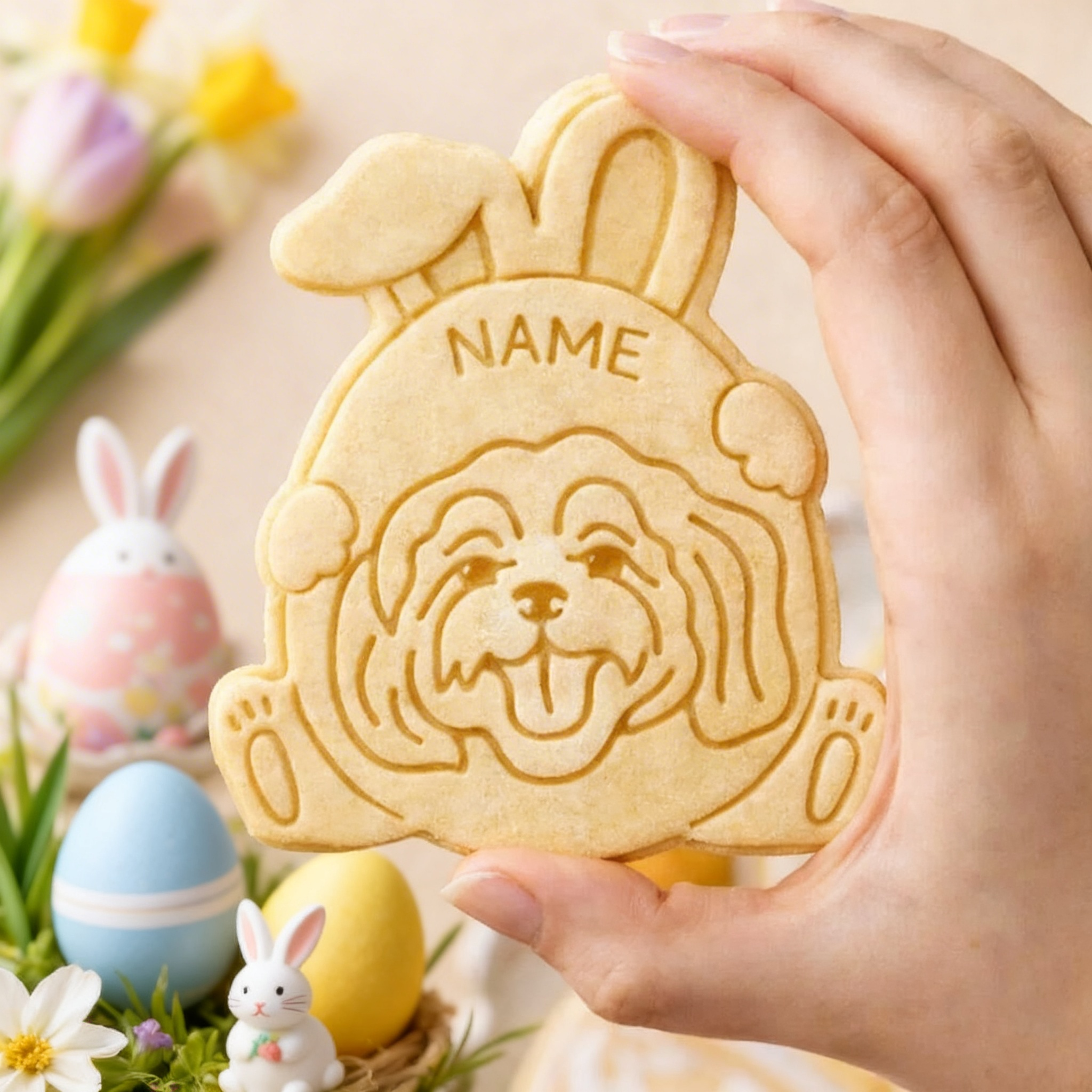 Personalized Face Cookie Easter Cutter from Photo Personalized Gift for Son Kids Gifts Pet Lover Gifts Kids Easter Gifts