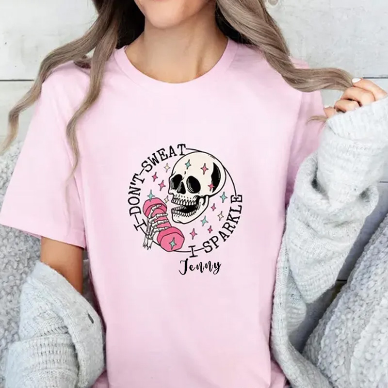 Personalized Gym Classic T-Shirt Gym Lover Shirt Sparkle Shirt Funny Gym Mental Health for Fitness Enthusiasts Bodybuilders and Gym Lovers