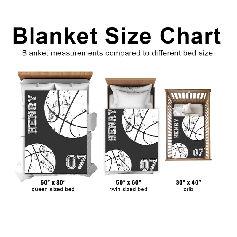 Personalized Hockey Blanket with Custom Name, Number, and Hockey Design