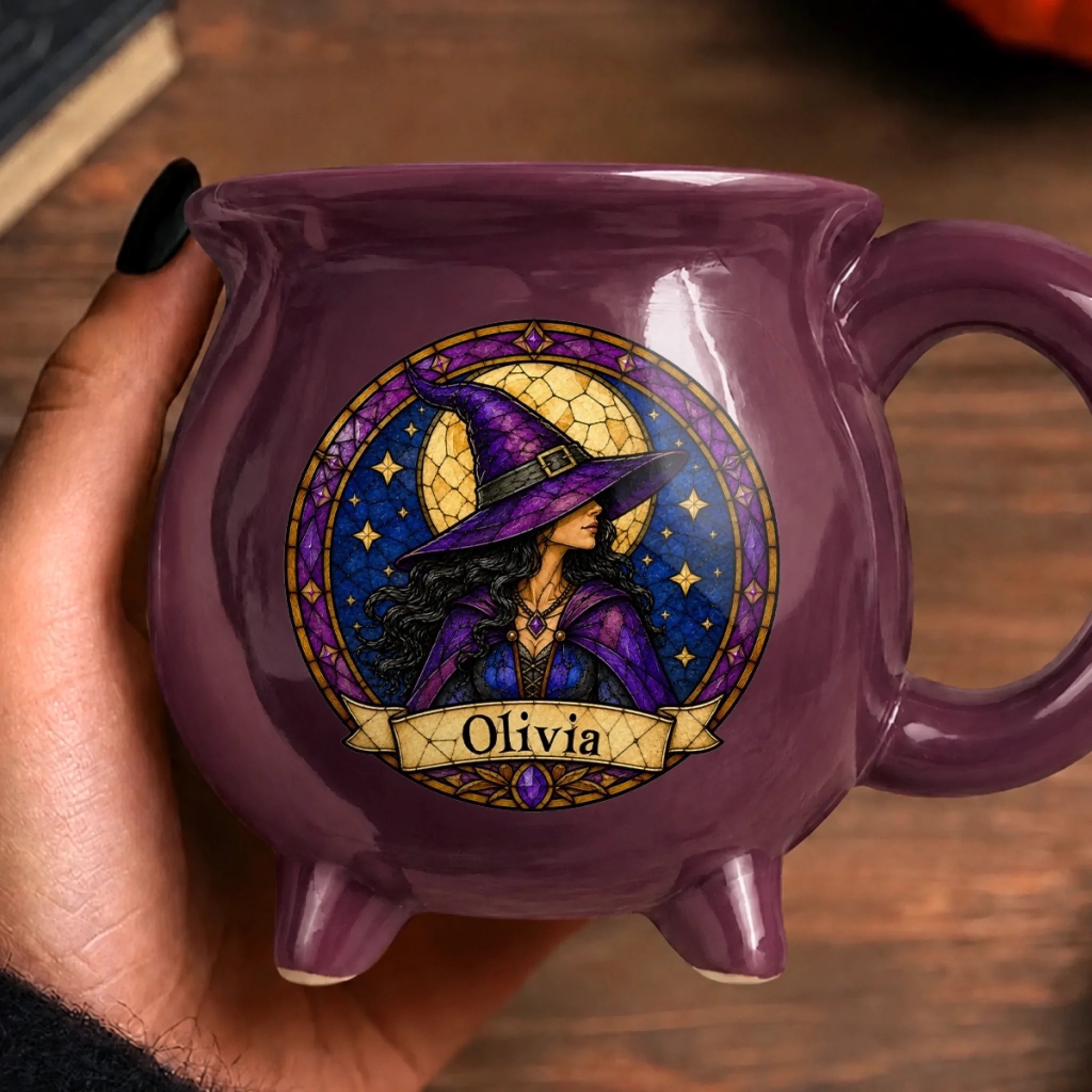 Personalized Halloween Witchy Cauldron Coffee Mug Gifts For Witch Moonlit Witch Vibes