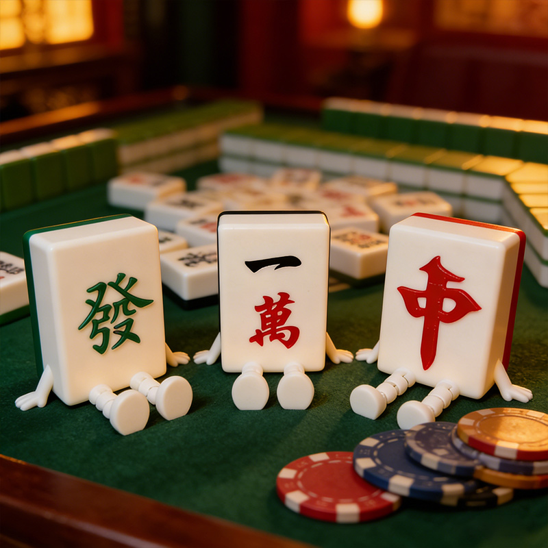 Personalized Mahjong Decor with Dangling Legs Gifts for Mahjong Enthusiasts