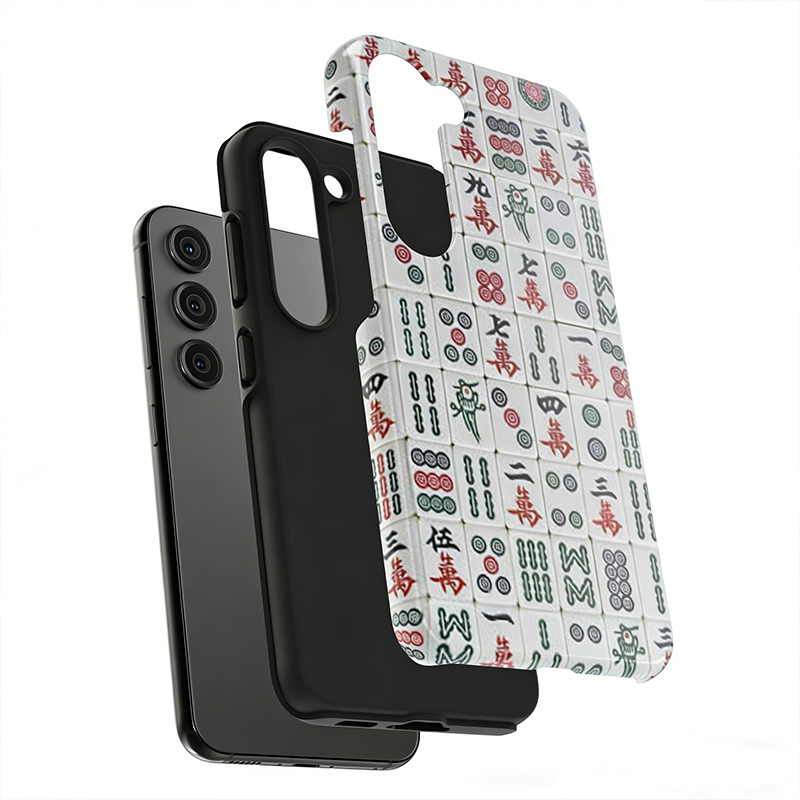Mahjong Iphone Cases Unique Oriental Design Shockproof Cover Mahjong Lover