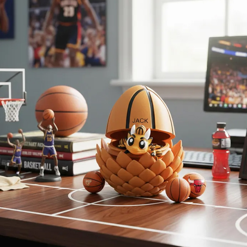 Personalized 3D Basketball Dragon and Egg Basketball the Perfect Gift for Basketball Loving Kids
