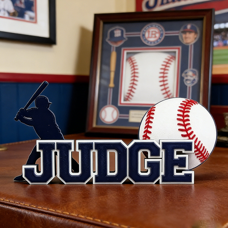 Personalized Baseball Name Sign Featuring Custom Name