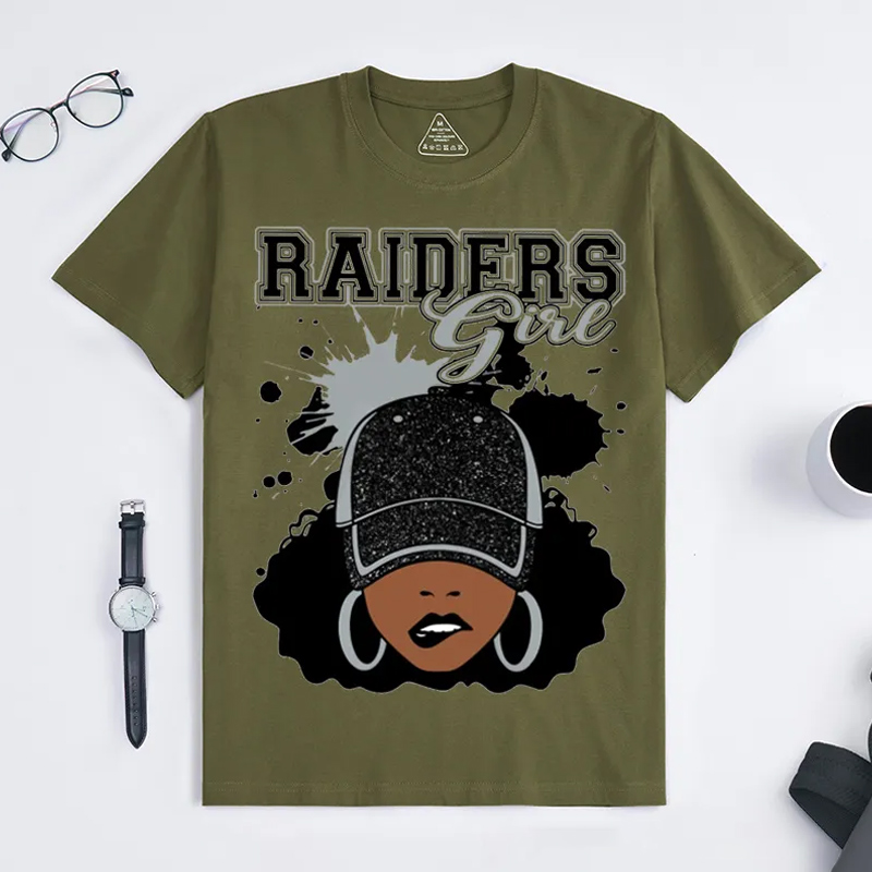 Personalized Football Cheerleading T-shirt Girl with Hat with Custom Team Name for Football Cheerleading Lovers